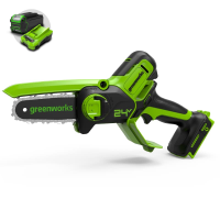 Цепная мини-пила Greenworks 24V G24MCS10 (10 см) аккумуляторная в Санкт-Петербурге